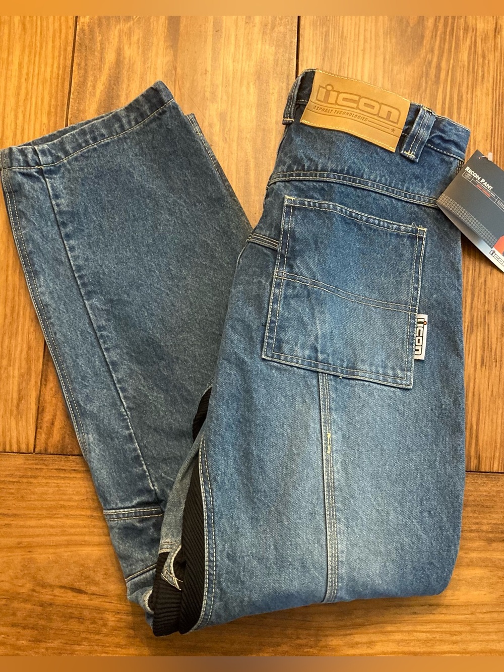 NWT Icon Recon Mens 34 (32” Inseam) Denim Motorcycle Jeans